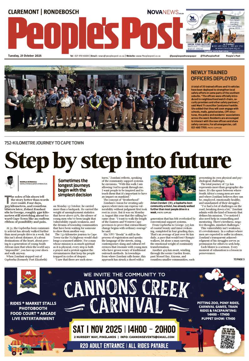 People’s Post Claremont|Rondebosch E-edition 21 October 2025