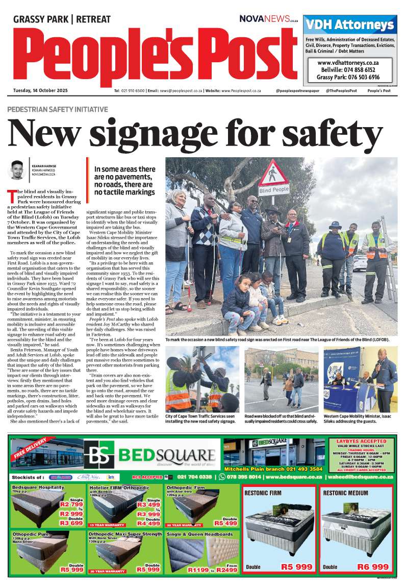 People’s Post | Grassy Park | Retreat| E-Edition 14 October 2025