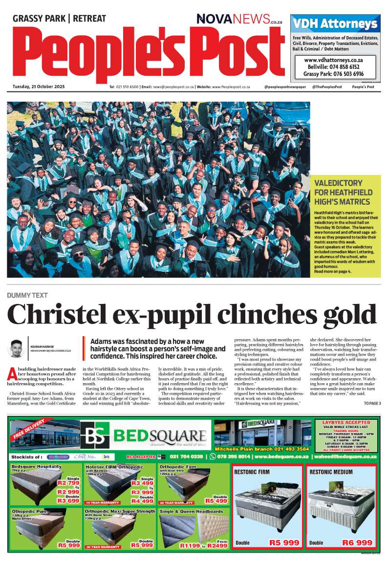 People’s Post Grassy Park|Retreat E-edition 21 October 2025