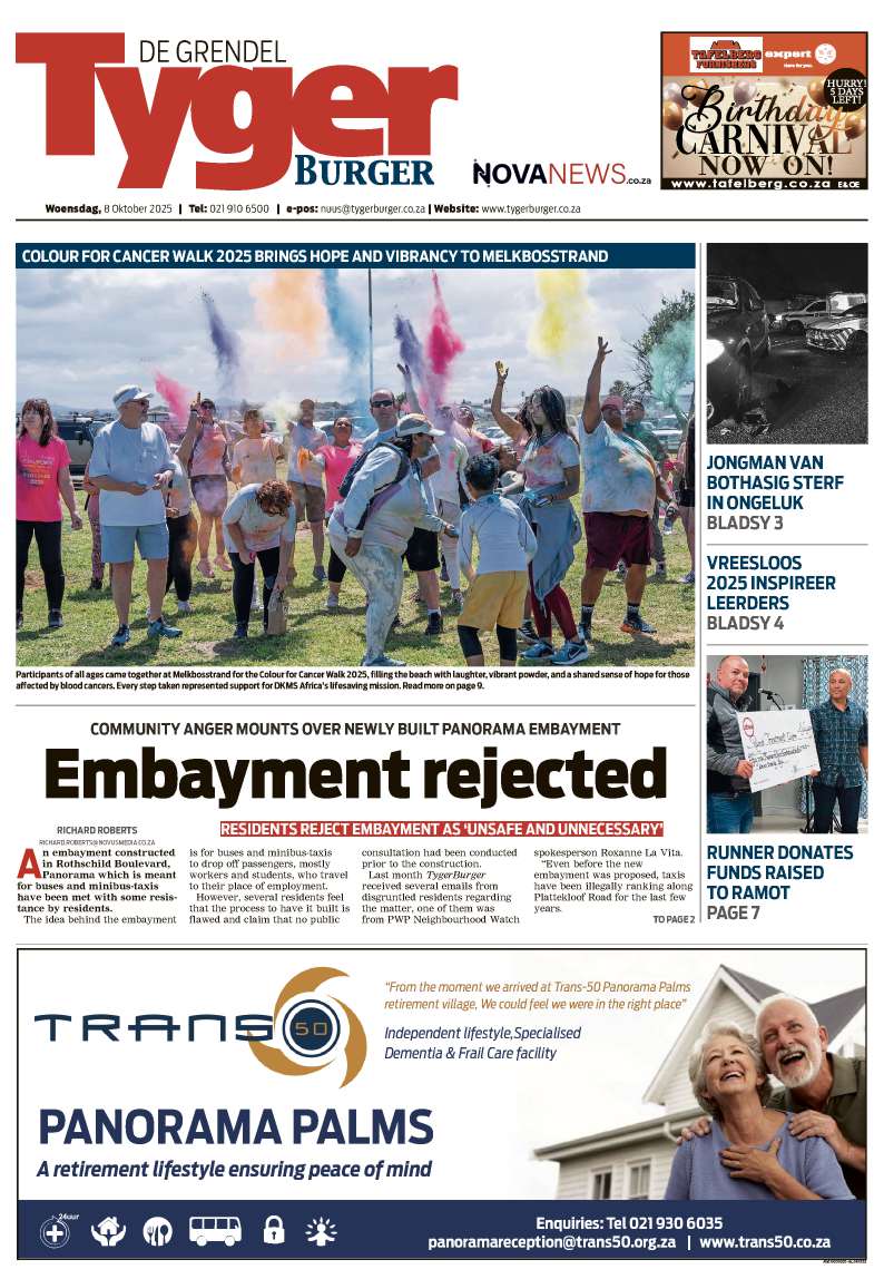 TygerBurger De Grendel E-Edition 8 Oktober 2025