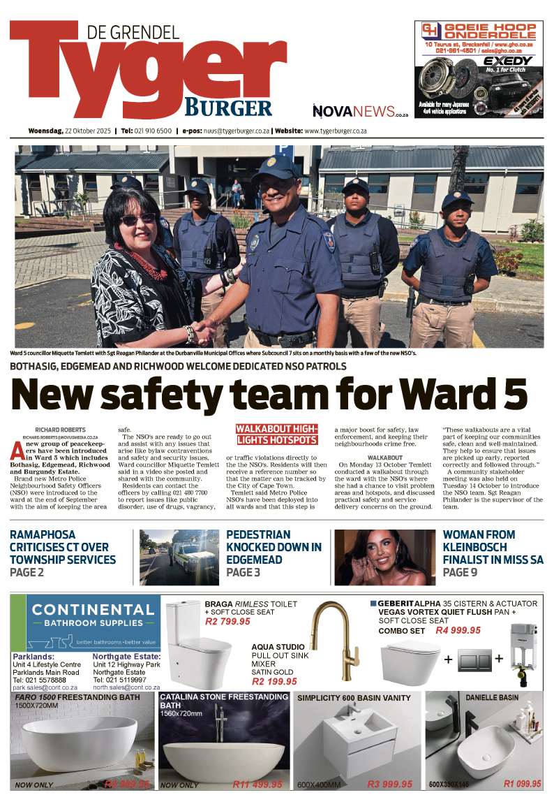 TygerBurger De Grendel E-Edition 22 Oktober 2025