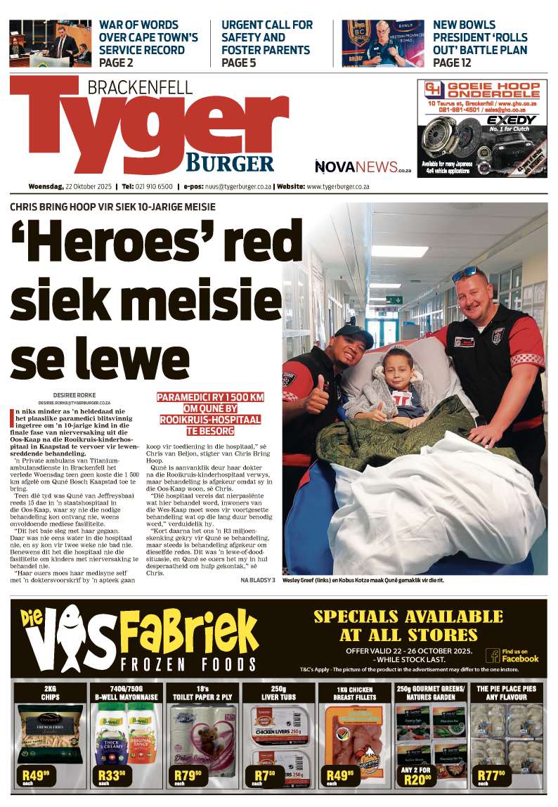 TygerBurger Brackenfell E-Edition 22 Oktober 2025