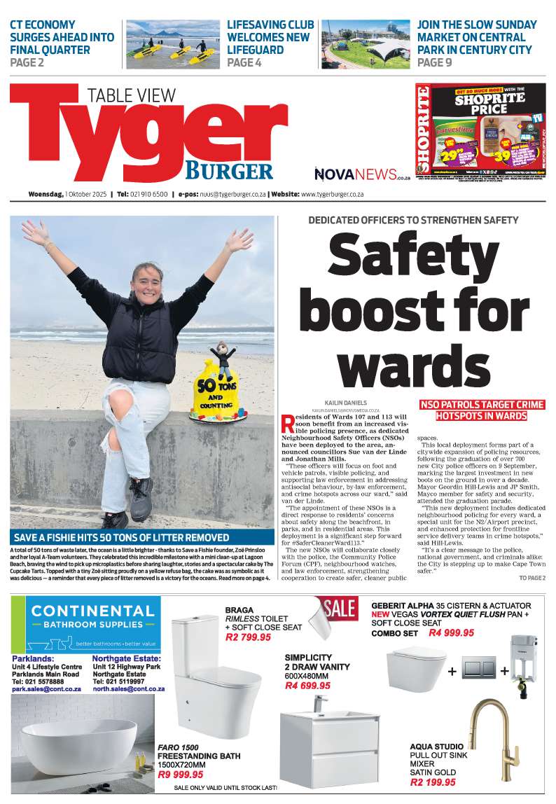 TygerBurger Table View E-Edition 1 Oktober 2025