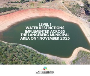 Langeberg Municipality implements water restrictions as dam levels plummet to critical lows