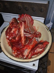 Four arrested with allegedly stolen meat