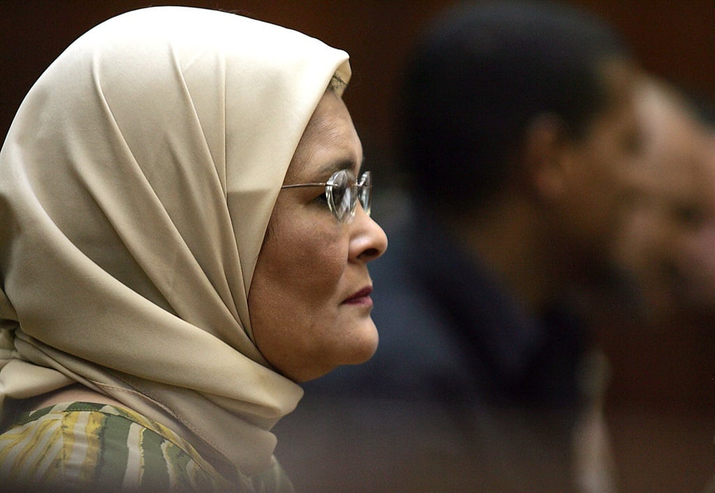 Najwa Petersen in court in 2009. (Gallo Images/Neil Baynes)
