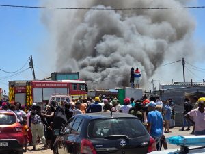 Firefighters battling Phumlani Village blaze