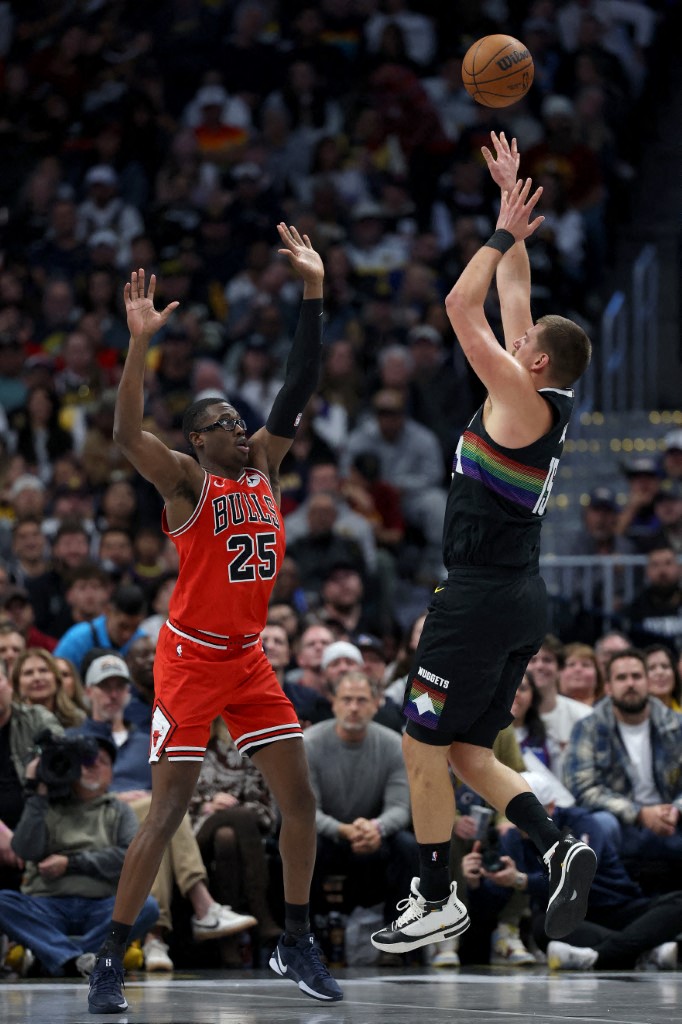 Nikola Jokic scored a 36-point triple double for the Nuggets, but the Bulls held off a fourth-quarter rally to snatch victory. 