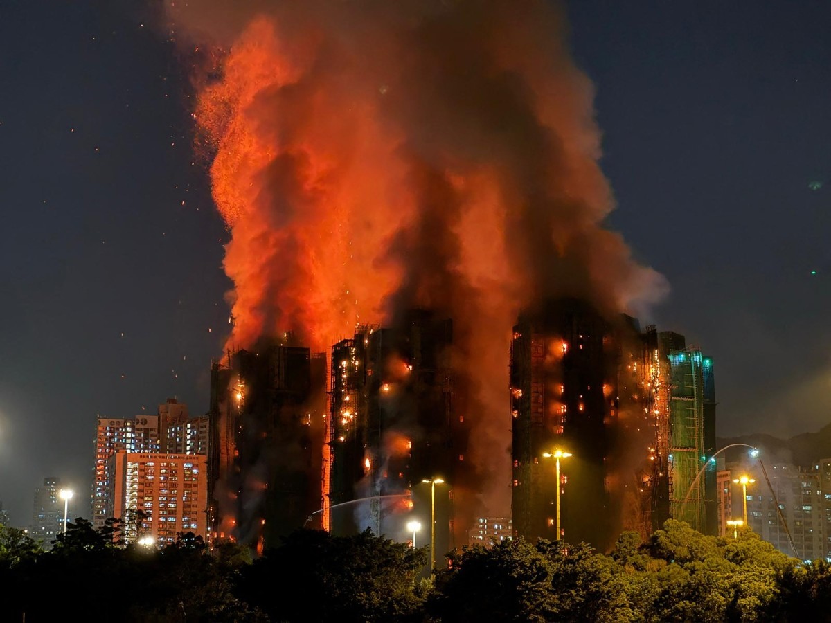 the residential complex that burned for more than 40 hours,