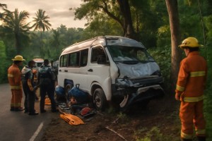 Five Chinese tourists die in Bali minibus crash
