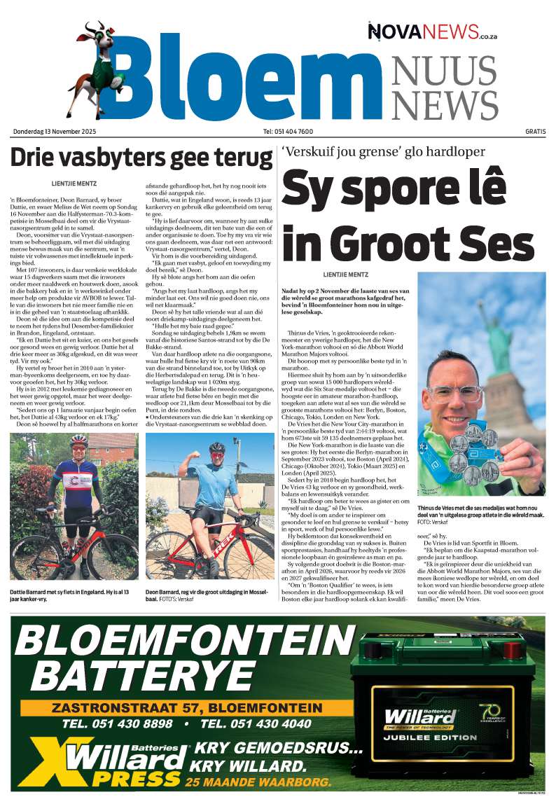 BloemNuus – E-Edition – 13 Nov 2025