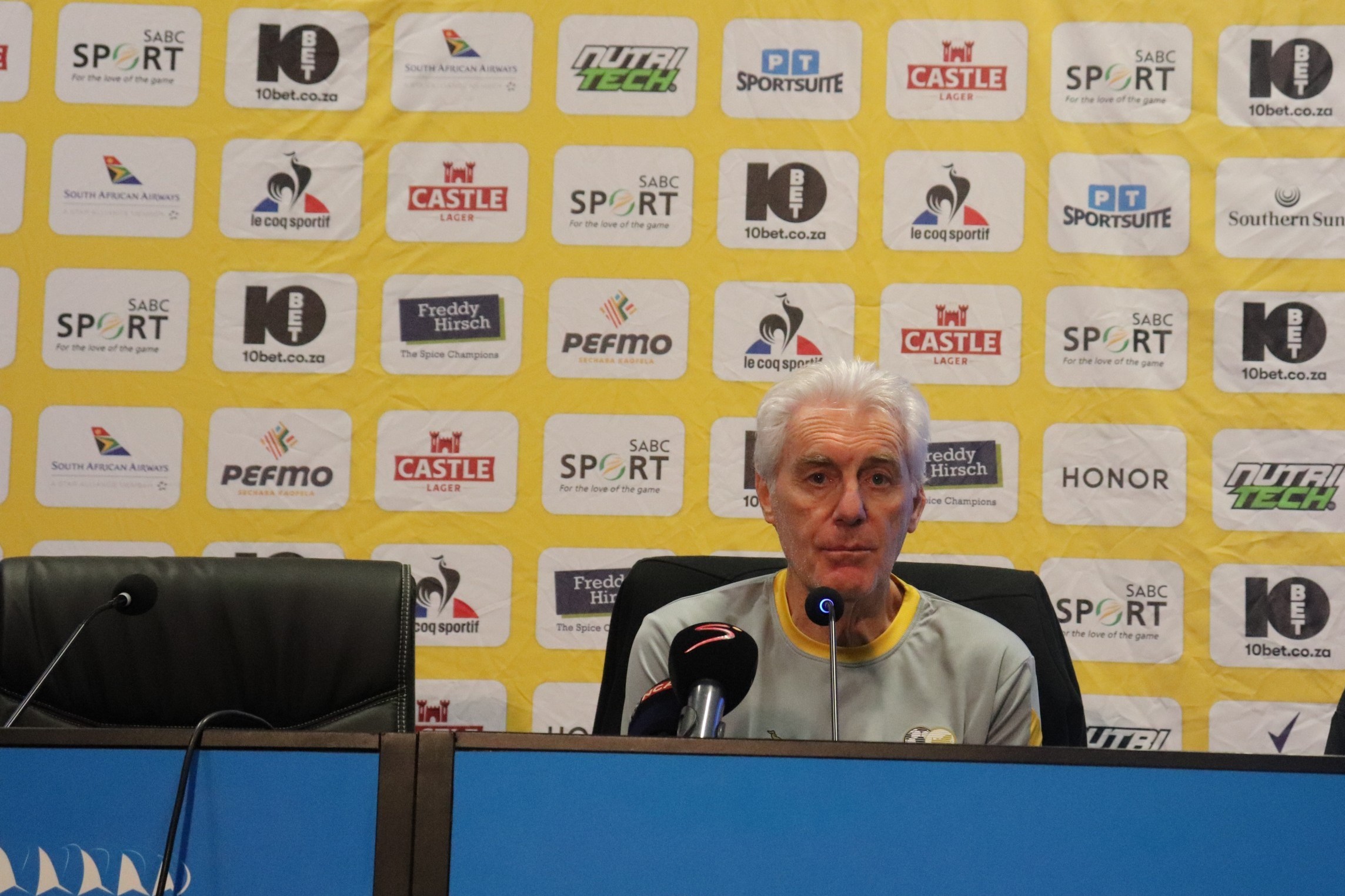 Bafana Bafana head coach Hugo Broos.