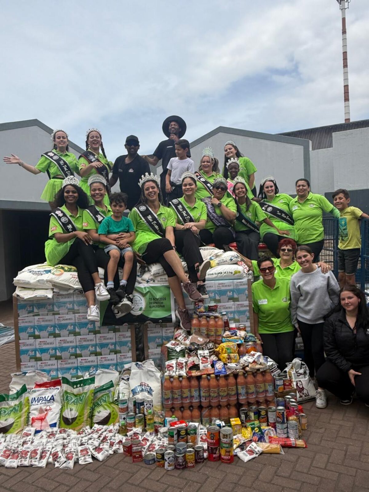 The Power Towers Food Drive raised 19.6 tonnes of food; a national record.
