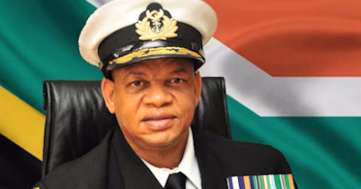 The South African Navy's top commander is facing disciplinary action after making explosive public comments accusing the National Treasury and government of "sabotaging" the country's armed forces, in what opposition politicians have described as bordering on insubordination.