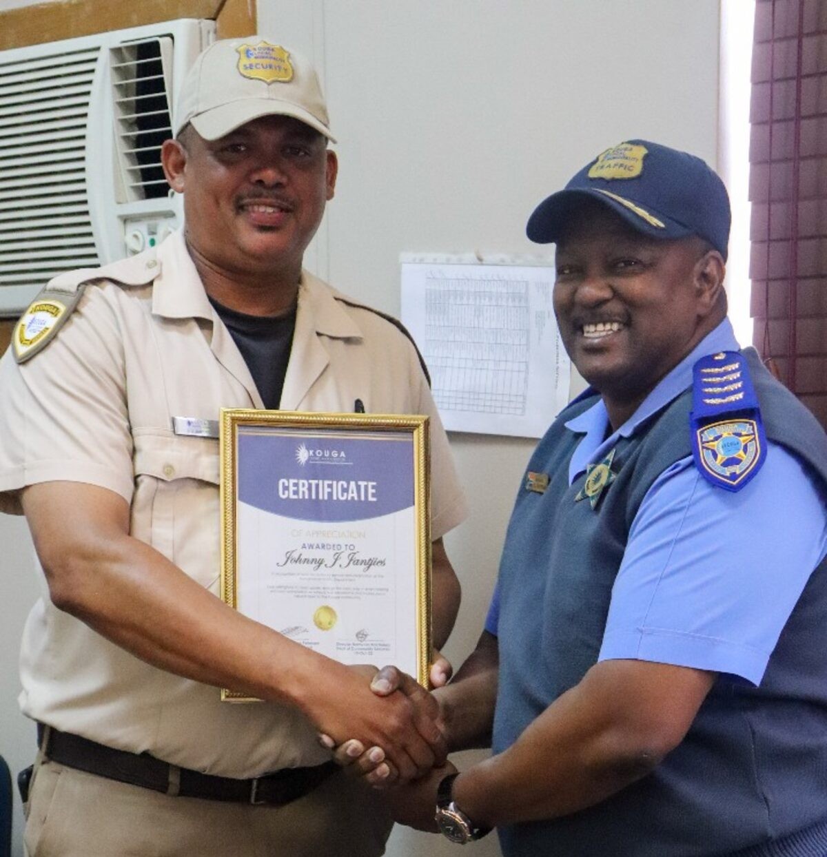 Kareedouw’s Jonathan Jantjies honoured as Best Security Officer