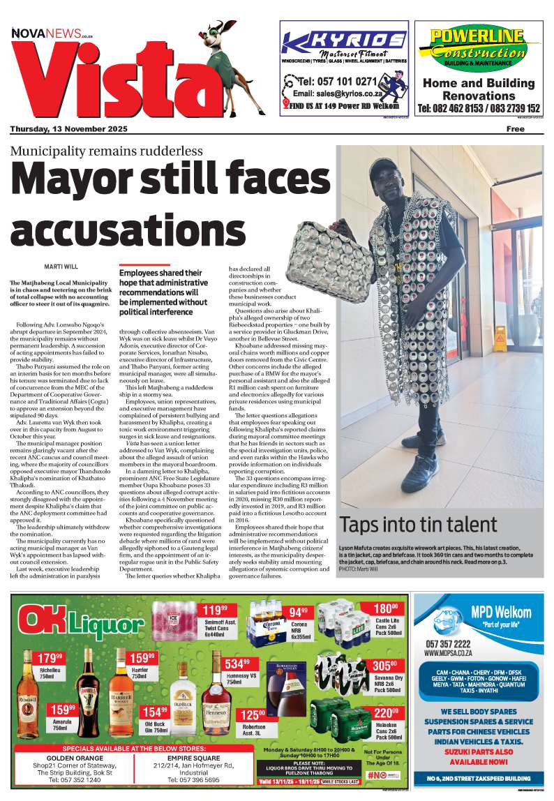 Vista E-Edition 13 November 2025