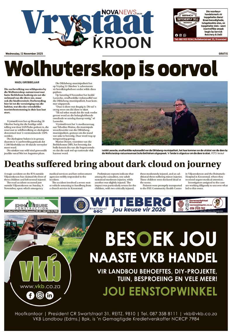 VrystaatKroon E-edition – 12 November 2025