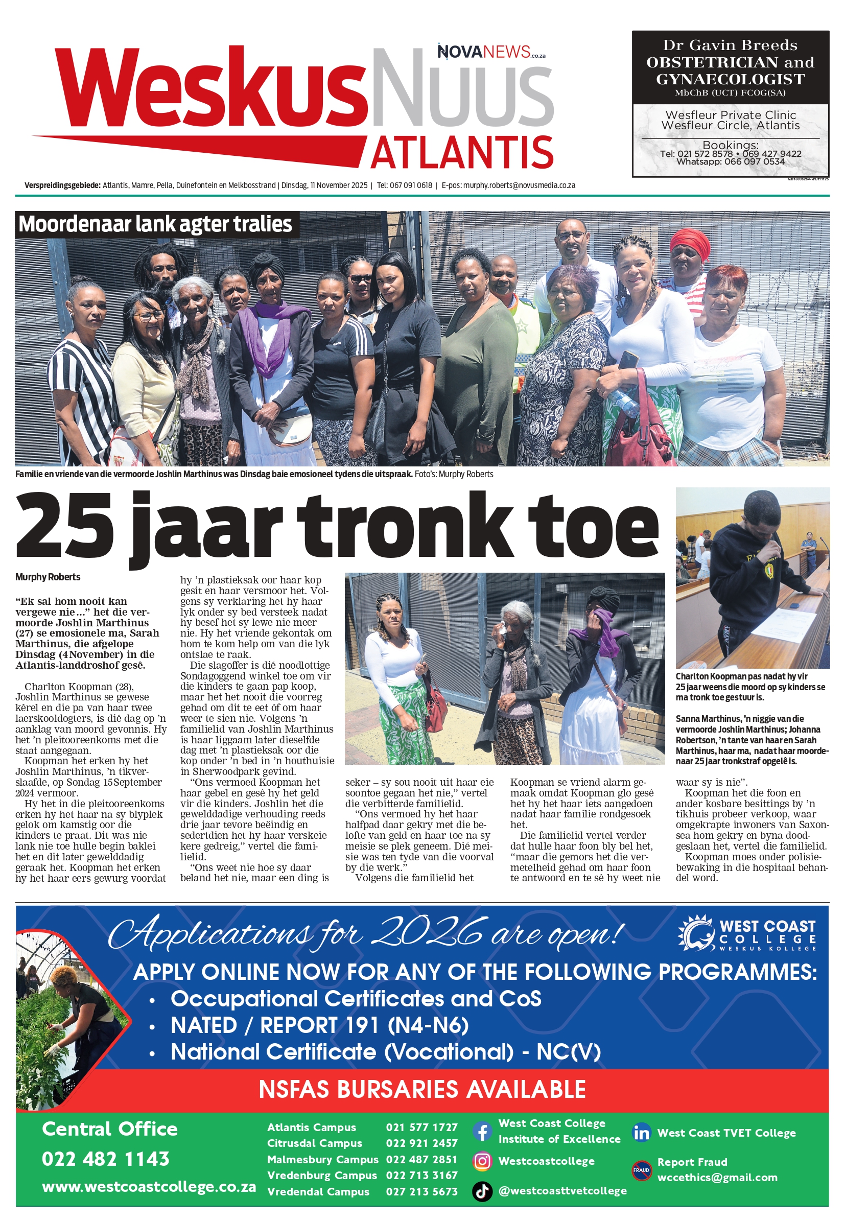 WeskusNuus E-Edition – 11 November 2025