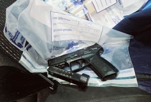 Four men arrested with illegal pistols, 64 rounds of ammunition