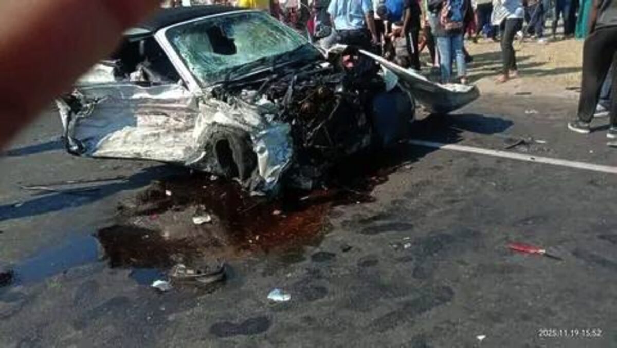One of the vehicles involved in the horrific crash in Lentegeur yesterday.
