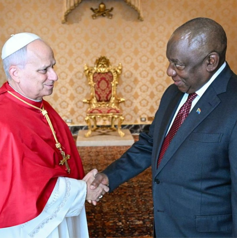 The meeting with His Holiness Pope Leo is of particular significance as it represents South Africa’s first high-level engagement with the newly appointed Pontiff. His ascension to papacy on 08 May 2025 provides an important opportunity to reaffirm and strengthen bilateral relations with the Holy See at the outset of his leadership.
