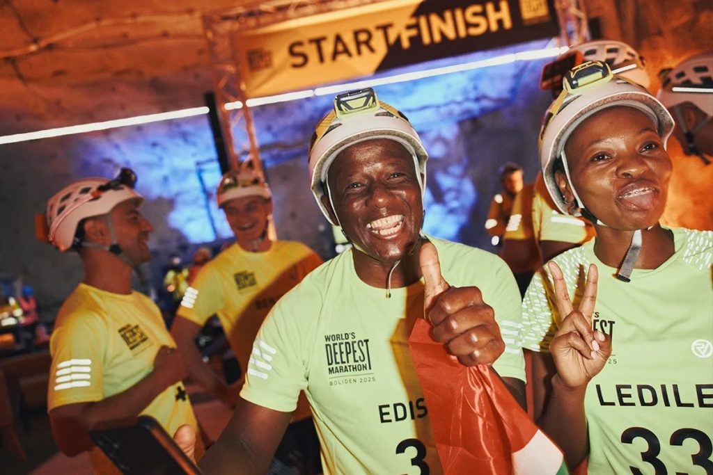  No one had previously attempted a marathon at such depths, but on 25 October, 55 intrepid runners took on an extraordinary challenge to complete the deepest marathon ever run. They descended to a staggering 1 120 metres below sea level to run 42,2 kilometres within the Garpenberg Zinc Mine in Sweden.
