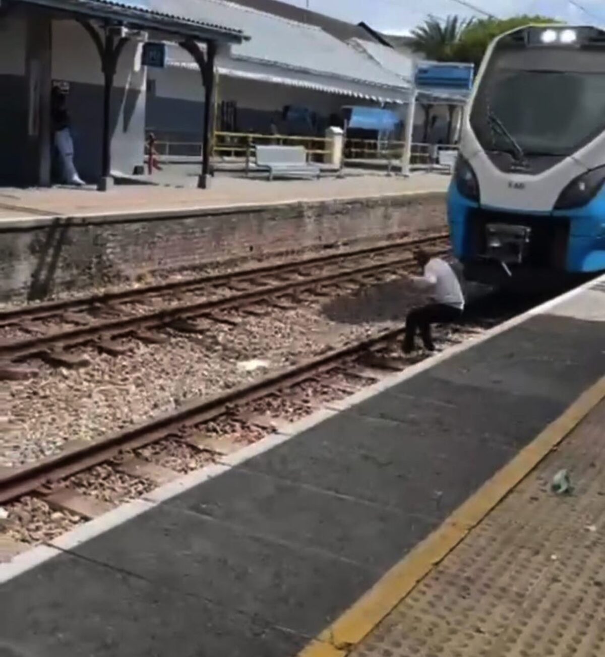 Man killed after jumping in front of train