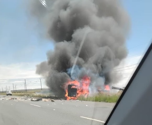 Ongeluk op N12 naby Riverton.