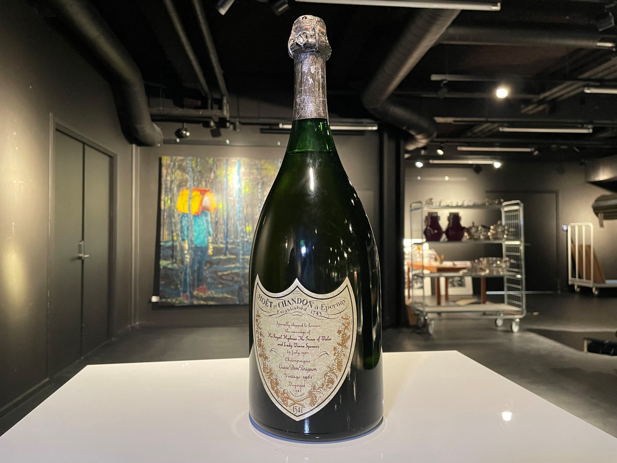 KONGENS LYNGBY, Denmark – A rare bottle of champagne created exclusively for the 1981 wedding of King Charles III and Princess Diana is set to go under the hammer this month, with an estimated value of up to $93,000 (about R 1.6 million).