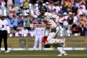 Australia dominate as Carey’s century headlines Adelaide show