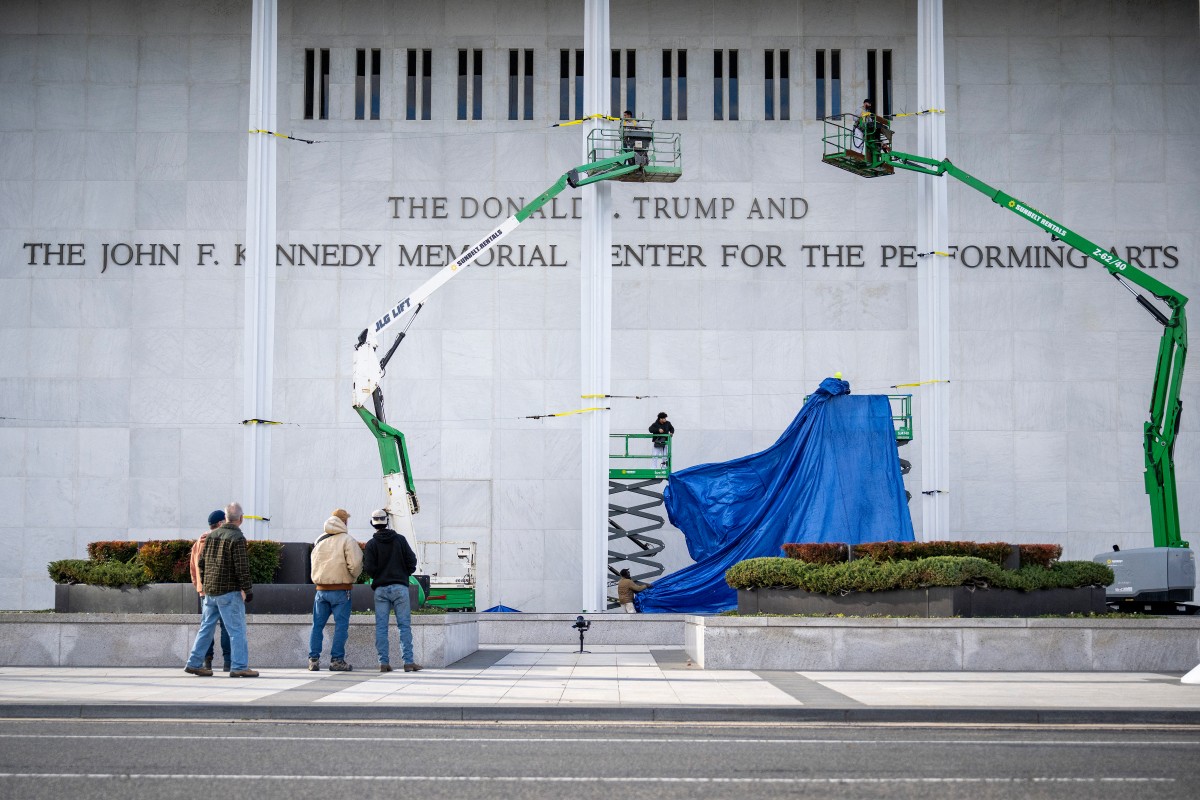 Trump adds his name to Kennedy Center as family members criticise ‘wild’ decision