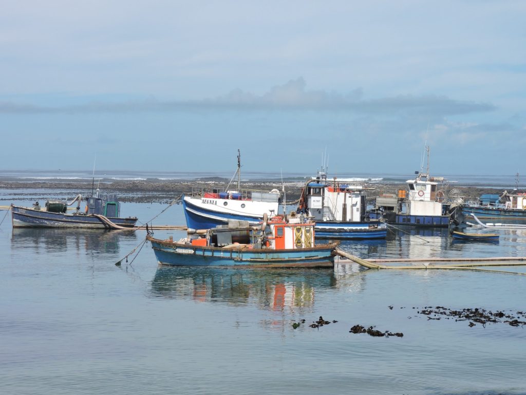 A few boats in the Port Nolloth harbour. PHOTO: Helena Barnard