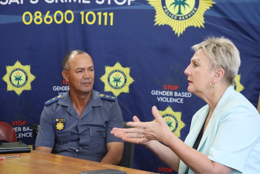 Minister Anroux Marais met with Colonel Junaid Alcock.