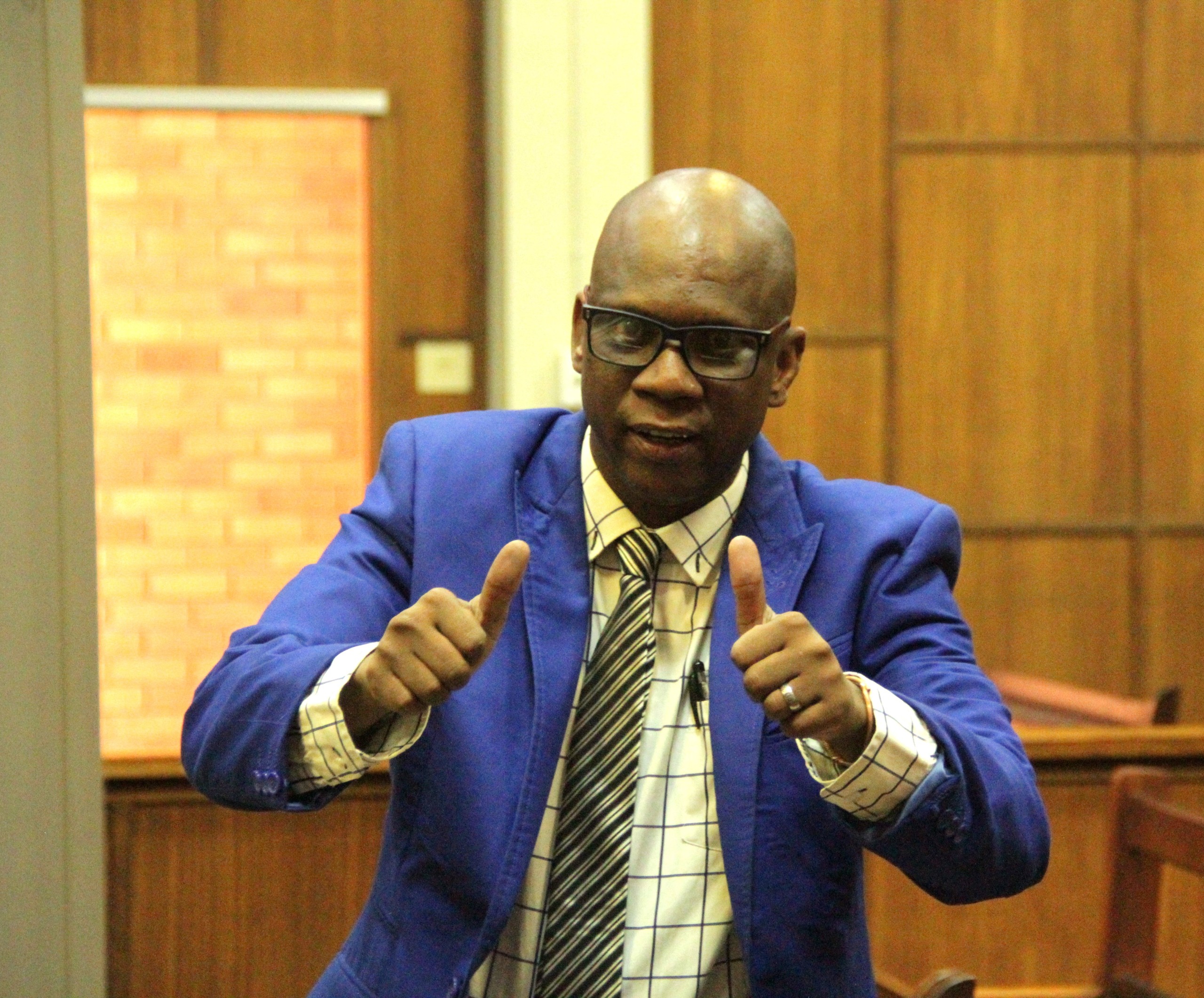 Douglas Mthukwane Dinsdag 2 Desember in die hooggeregshof. Foto: Charné Kemp