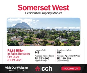 Somerset West property market surges with R5.86 Billion in sales