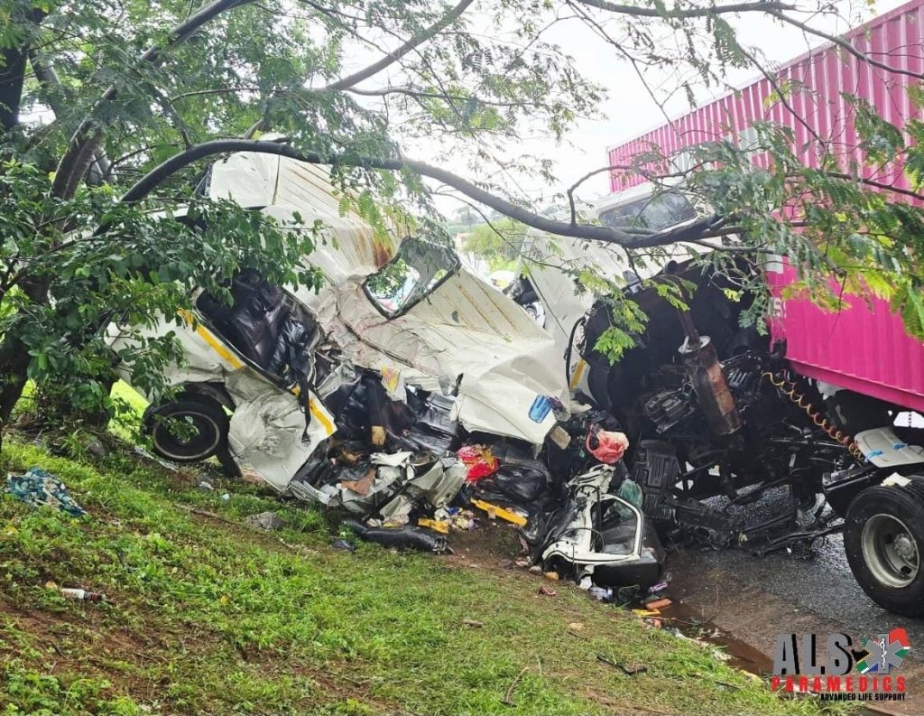 The scene of the accident in Isiphingo, South of Durban.