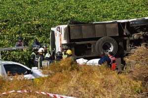 Two dead after passenger bus veers off road in Western Cape