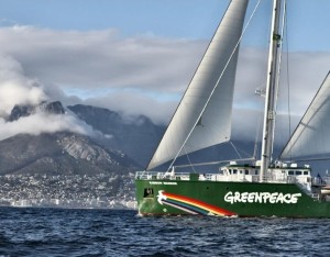 Greenpeace ship’s Cape Town visit sparks debate over Africa’s energy future