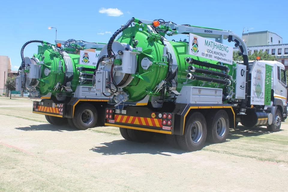 The disputed vacuum jet trucks that were purchased for R20 million.
