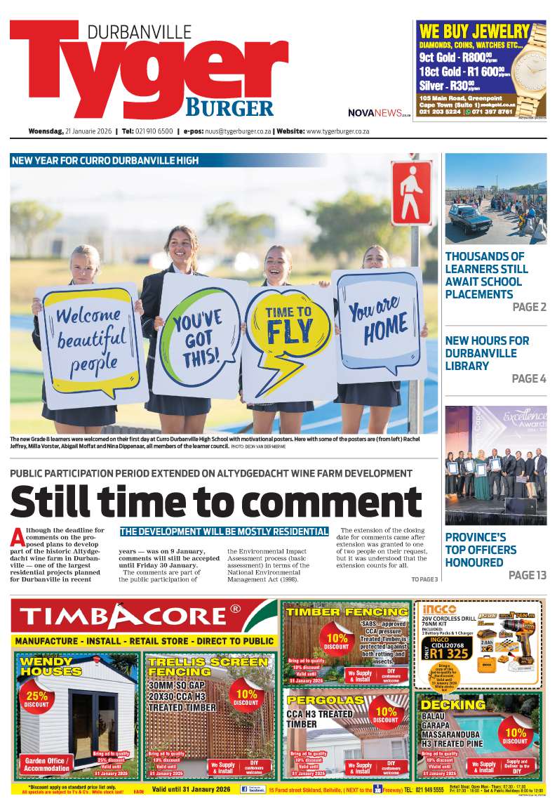TygerBurger | Durbanville | E-Edition | 21 January 2026