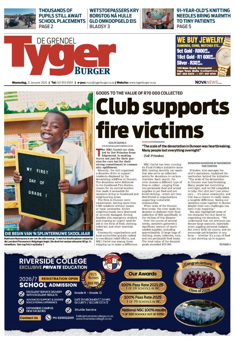 TygerBurger | De Grendel | E-Edition | 21 January 2026