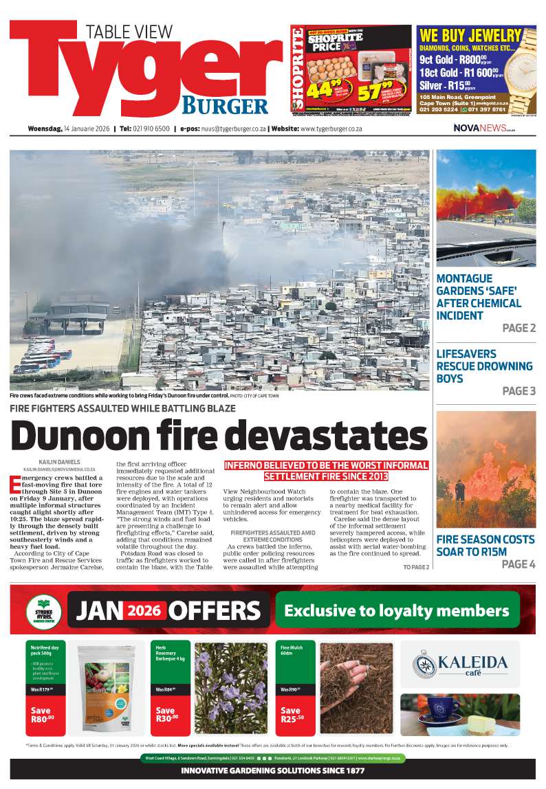 TygerBurger | Tableview | E-Edition | 14 January 2026