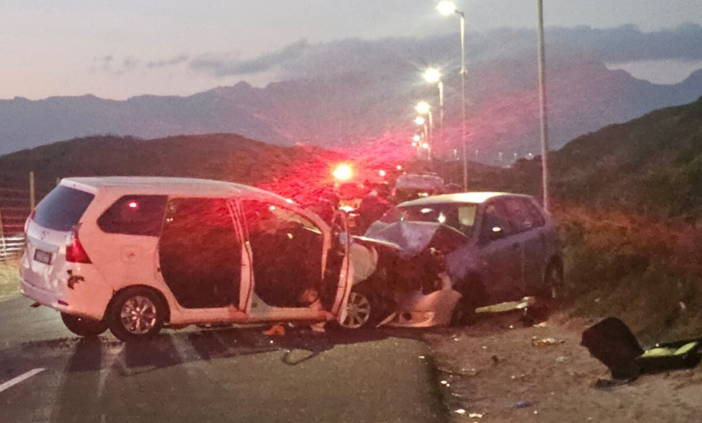 A man died in a two-vehicle collision on Strandfontein Road.