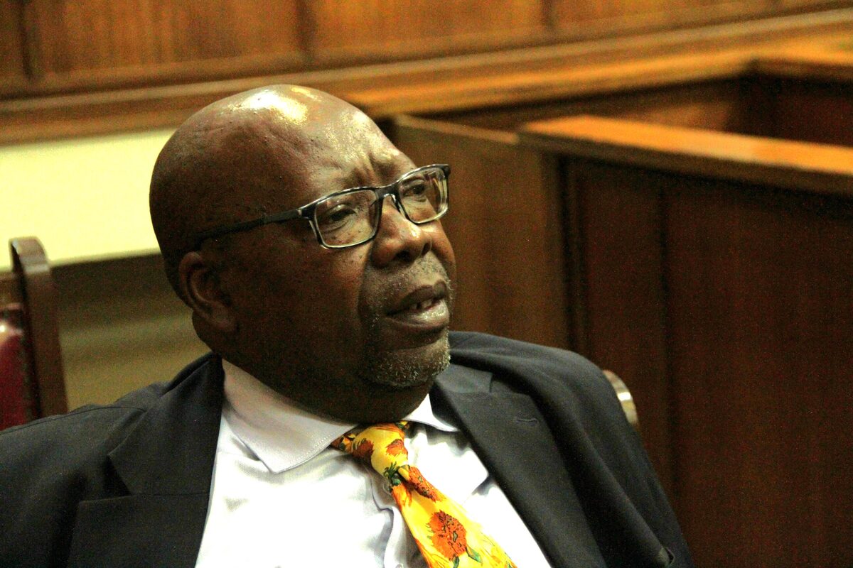 Thapelo Matlala in die hofsaal.