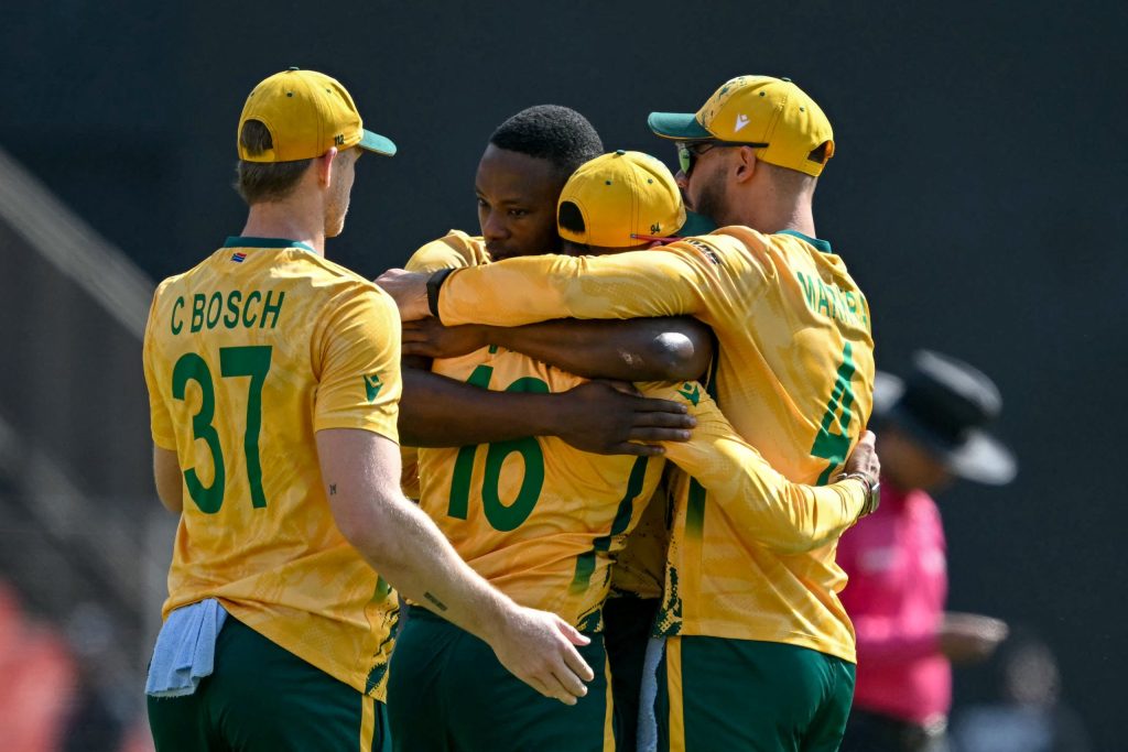 South Africa captain Aiden Markram led from the front with an unbeaten 82 as his side moved to the brink of a T20 World Cup semi-final berth with a crushing nine-wicket victory over the West Indies in Ahmedabad on Thursday.