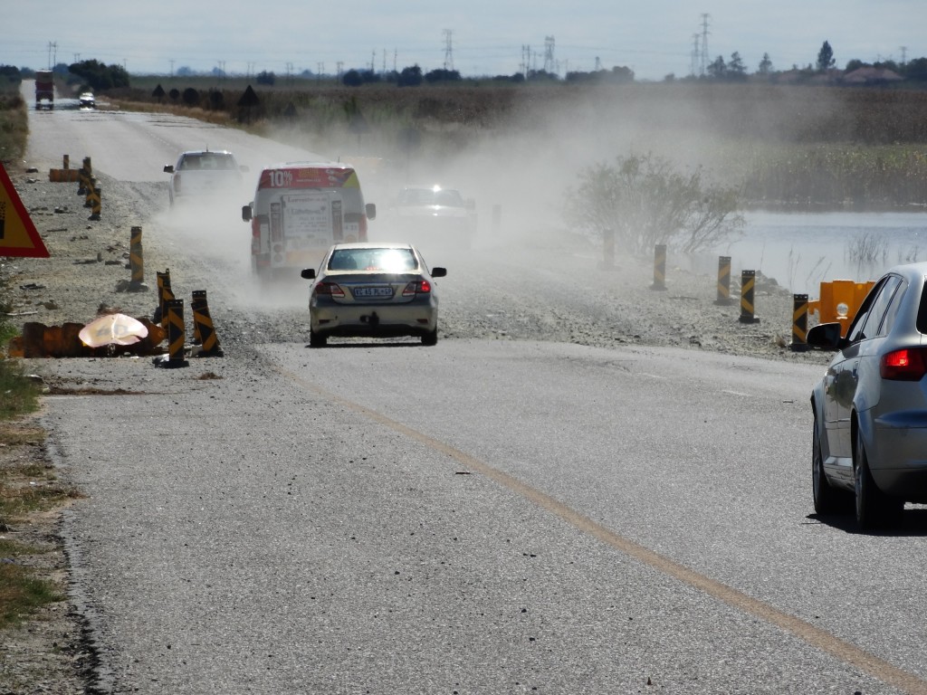 Before this notorious stretch if road on the R30 between Bothaville and Allanridge was fixed it was referred to as the road of death.  Photo: Marti Will