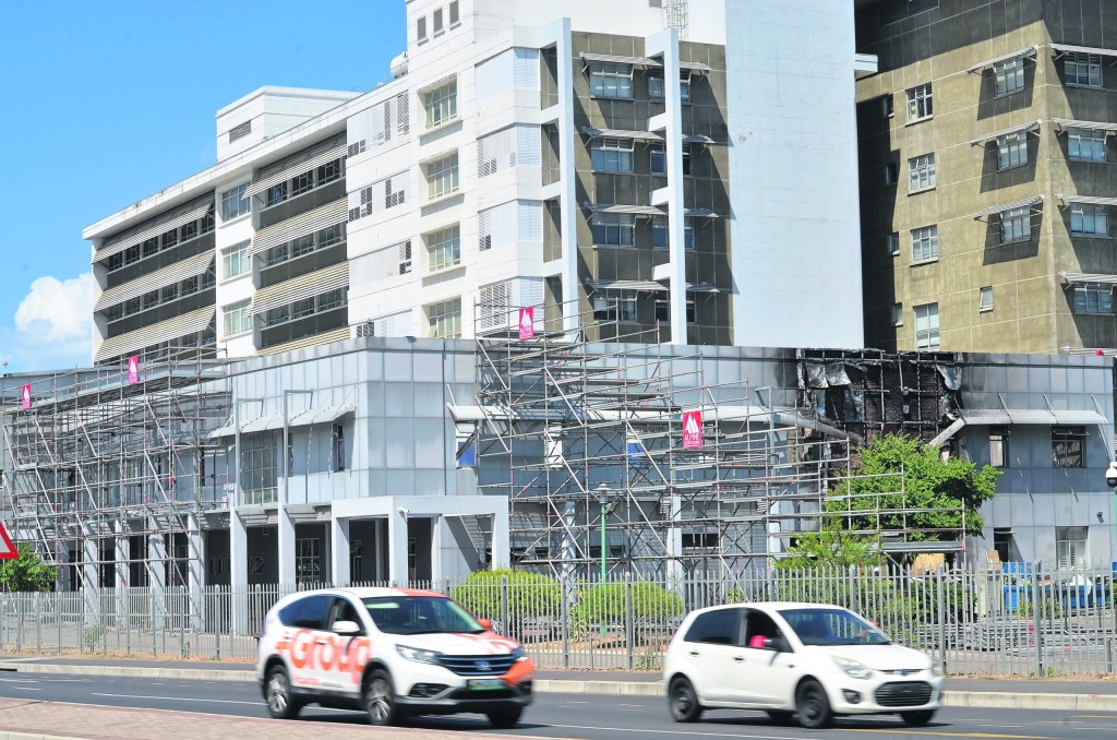 Repairs were well underway this past Tuesday (10 February), Photo: Rasaad Adams