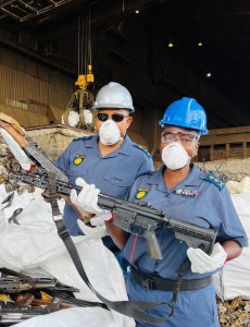 SAPS destroys large quantities of  unlicensed firearms recovered during anti-crime operations
