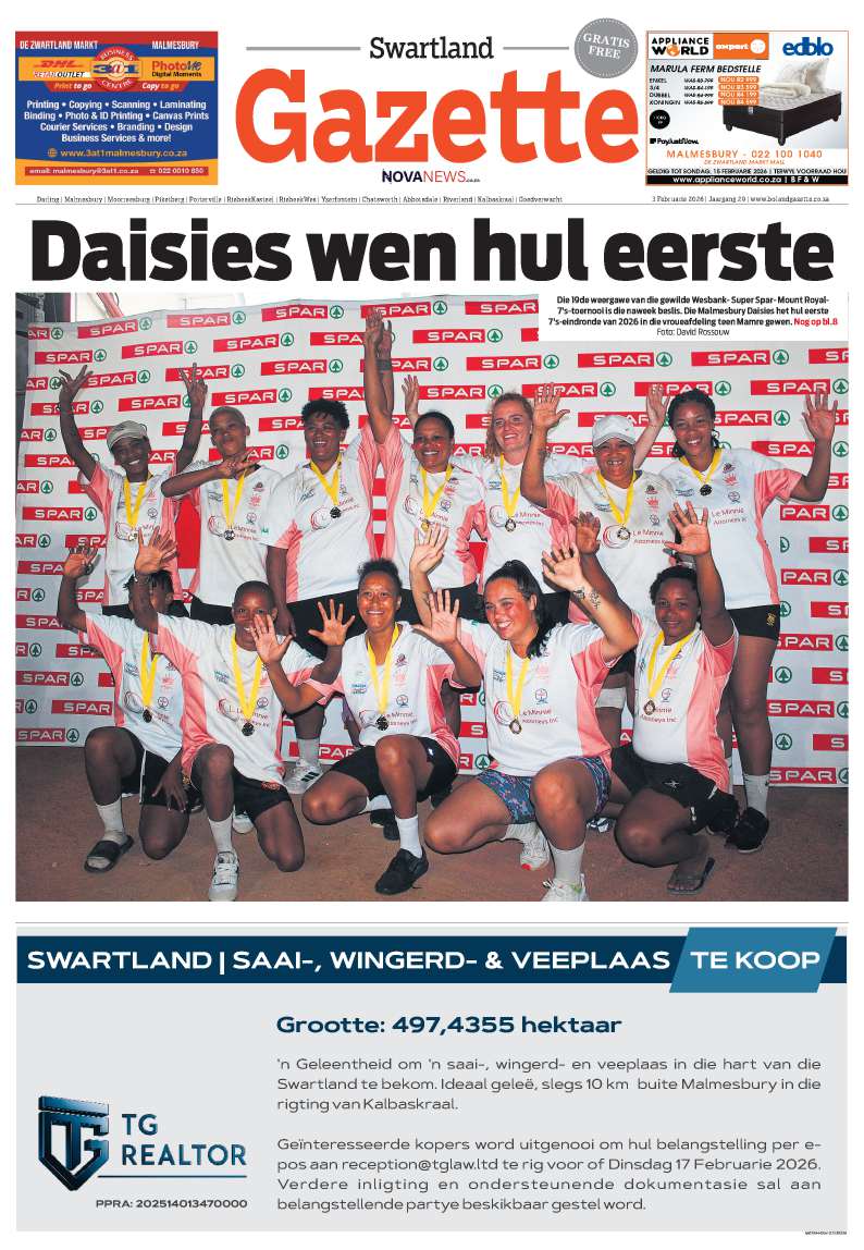 Swartland Gazette Digital Cover