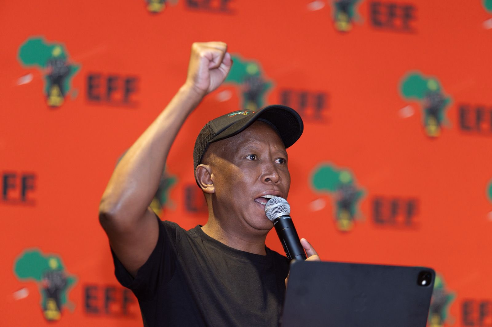 EFF leader Julius Malema at the party's second plenum of the third National People’s Assembly held in Boksburg at the weekend. Photo: EFF/X